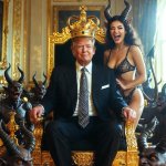 King Donald Trump Satan Mammon worship Sexy Woman