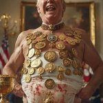 Trump shows off his medal collection. Award, prize, Nobel Prize