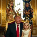 King Donald Trump Satan Mammon worship girl sex slaves