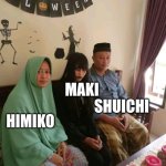 Danganronpa V3 | HIMIKO; SHUICHI; MAKI | image tagged in rabu addams | made w/ Imgflip meme maker