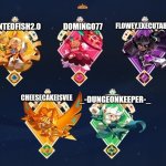 P.Fish,domingo,flowey.executable,ccisvee,and dungeonkeeper temp meme