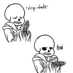 sans boy exclamation