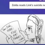 Zelda reads Link's suicide note