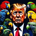Trump surrounded by kisser parrots in the White House + the net