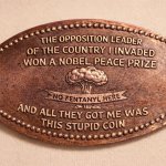 Trump Nobel Prize Souvenir Coin template