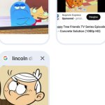 Disappointed Lincoln loud bloo and handy