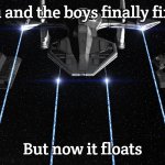 Slavic Fleet | When you and the boys finally fix the Lada; But now it floats | image tagged in slavic fleet | made w/ Imgflip meme maker