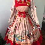 JSK Full Set♥Ready to Ship♥Red Panda ♥Chinese Style Lolita Dress