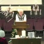 Church candles crash behind preacher pastor 2
