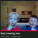 Best mewing ever Meme