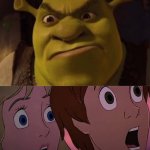 Shrek is mad at who