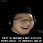 Man they all got that freaky ass fanart | When you purchase a game on steam and then look at the community content: | image tagged in gifs,humor,panik kalm panik,oprah you get a,fallout hold up | made w/ Imgflip video-to-gif maker