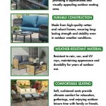 Outdoor Rattan Sofa Set