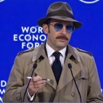 Macron Clouseau Davos template
