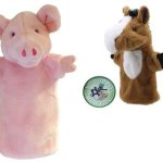 Pig and Horse Mexican Puppet Toys