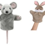 Mouse and Rabbit Mexican Puppet Toys
