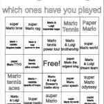 Mario bingo meme