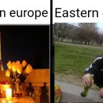 Europa | Western europe; Eastern europe | image tagged in europe,eastern european,balkan | made w/ Imgflip meme maker