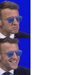 Macron hangry / happy