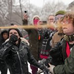 LIBBIE EATING PEPPER SPRAY