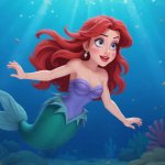 Ariel in Disney and Pixar Style