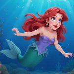 Ariel in 3D Pixar Style