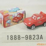 Cartoon Mini Car Lightning McQueen Knock Off Bump and Go Toys