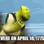 "THE BRITISH ARE COMING!" | PAUL REVERE ON APRIL 18, 1775 BE LIKE | image tagged in gifs,america | made w/ Imgflip video-to-gif maker