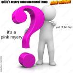 qdjlq myery announcement temp pink edition