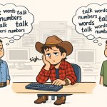 Tired Geek Sitting Between talking people