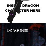 Donkey shouts ender dragon | image tagged in donkey shouts who is coming,deviantart,minecraft,dreamworks,universal studios | made w/ Imgflip meme maker