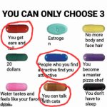 Blep :D | image tagged in you can only choose 3 | made w/ Imgflip meme maker