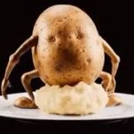 Pooping potato meme