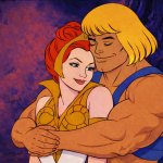 He-Man hugs Teela