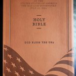 Donald Trump Bible and Constitution