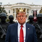 King Donald Trump, secret police ICE Satan Devil Evil Lucifer