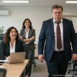 Stone Fat Boy Office workers Boss snicker laughing