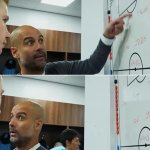Pep explaining