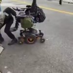 Abled ICE protestor