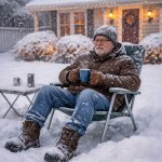 old man in lawn chair