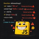 Javascript smiling with multiple errors in a cringe way