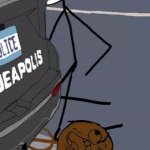 Trollface Kneeling on George Floyd's neck