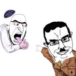 Chudjak pointing at jew