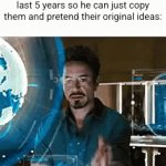 "Elon musk payed billions for Twitter but I got it for free" | Flick7 searching his brain for all the memes he's seen in the last 5 years so he can just copy them and pretend their original ideas: | image tagged in gifs,flick7,sad but true,repost,copying,imgflip users | made w/ Imgflip video-to-gif maker