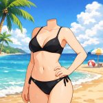 headless hot anime girl