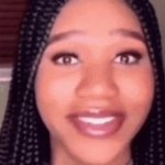 Smiling Crying Black Girl GIF Template