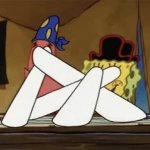 SpongeBob and Patrick searching for treasure GIF Template