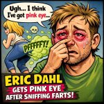Eric Dahl has pink eye after sniffing farts