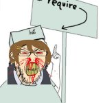 HNNNNGGHHHHH angry noseblast wojak hat sign shirt