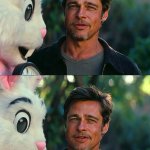 Brad Pitt and Easter Bunny meme